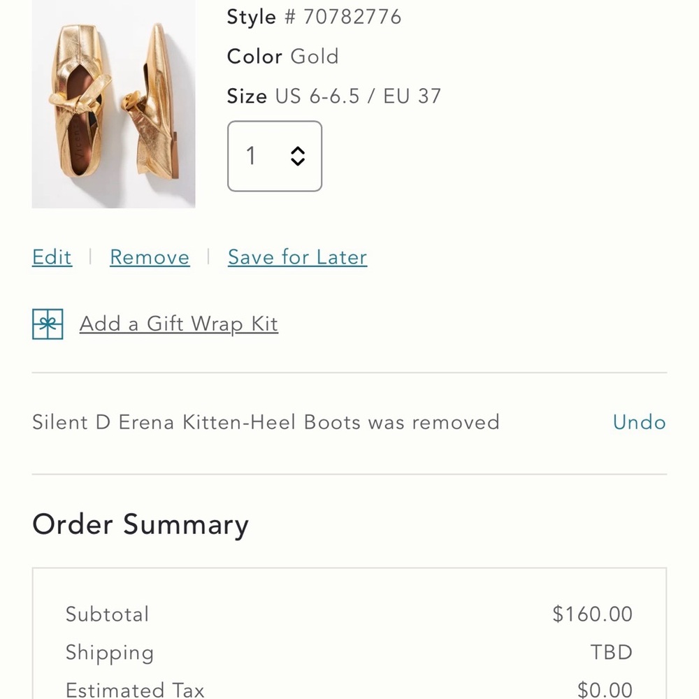 Vicenza ( Anthropologie ) Bow Mary Jane Flats -Gold - Picture 5 of 8